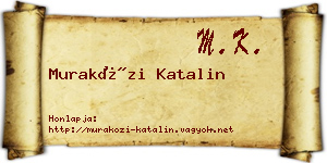 Muraközi Katalin névjegykártya