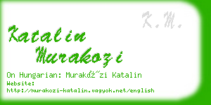 katalin murakozi business card